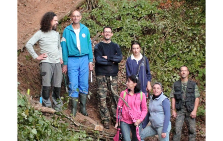Mise en place d'un terrain d'entraînement pour du tir parcours