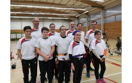 Les archers se sont distingués au championnat départemental de tir en salle