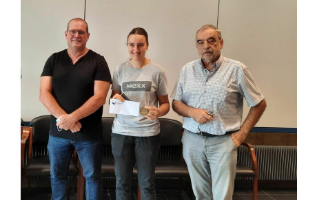 Aurélie récompensé par la Mairie de Viviez